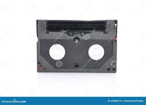 8mm Computer Tape Backup Data Cartridge Over White Background Stock