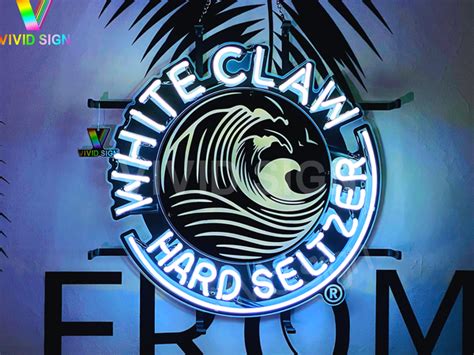 White Claw Hard Seltzer Hd Vivid Neon Sign Lamp Light