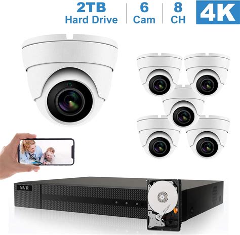 Anpviz Hikvision Compatible Mp Ch Poe Ip Camera System Ch K