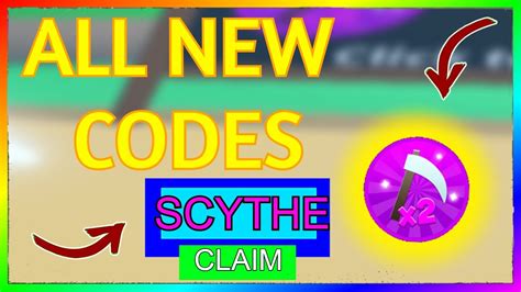 February 2021 All New Working Codes For Scythe Simulator Op Roblox Youtube