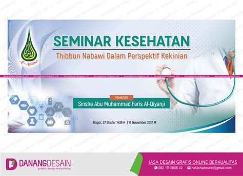 Contoh Desain Spanduk Banner Seminar Kesehatan Contoh Desain Banner