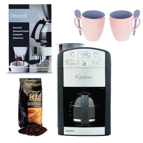 Capresso 464 05 Coffeeteam Gs 10 Cup Digital Coffeemaker W Conical Burr Grinder Grand Aroma