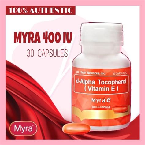 Orig Myra E Iu Capsules No Vitamin E Authentic