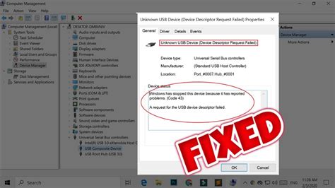 Usb Device Not Recognized Windows 10 Code 43 Fix At Natalie Gardner Blog