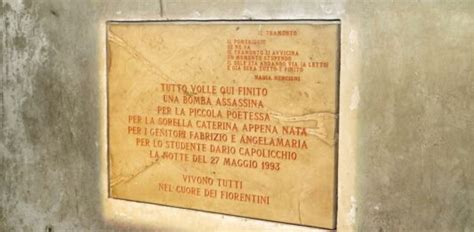 Strage Georgofili Firenze Commemora Le Sue Vittime Corriere Toscano