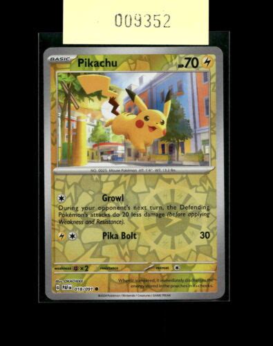 Sv Paldea Evolved Pikachu Nm Reverse Holo Ebay