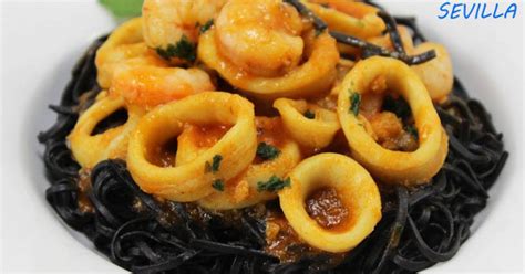 Espaguetis Nero Di Sepia Con Calamares Thermomix Cocina Y Recetas F Ciles