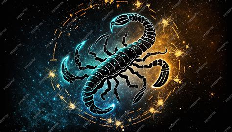 Premium Photo | Scorpion zodiac sign on space background Generative AI