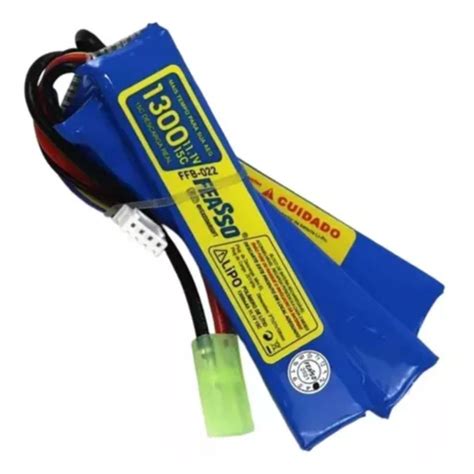 Bateria Lipo 11 1V De 3s 1300 Mah 15c Feasso Montana Airsoft Loja