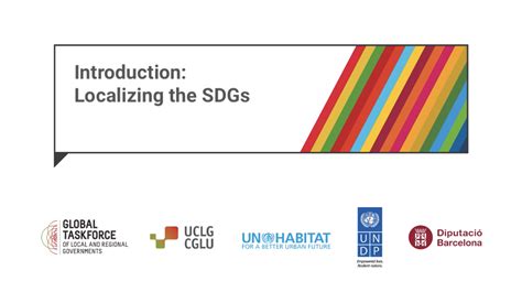 Theory And Practice Exercises How Do We Localize The Sdgs In