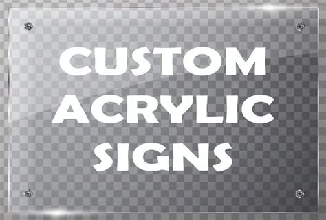 Custom Acrylic Signs