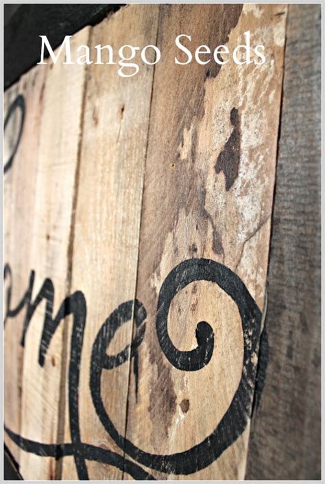 MANGO SEED MARKETPLACE: PALLET WOOD WELCOME SIGN - 2 STYLES TO CHOOSE FROM