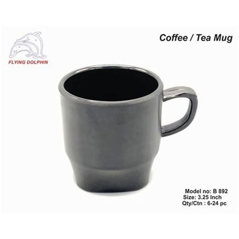 Melamine Mug 3 25 Inch Flying Dolphin Melamine Black Tea And Coffee