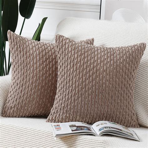 Madizz Lot De Housses De Coussin En Velours C Tel Ray Housse De