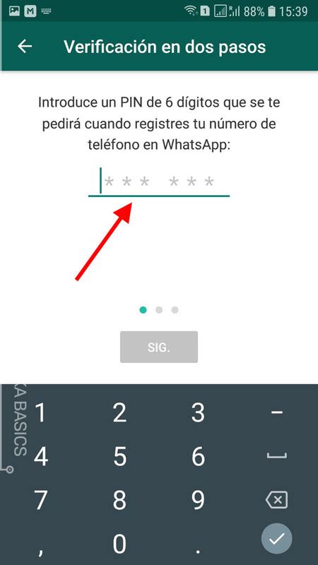 Cómo activar la verificación en dos pasos de WhatsApp