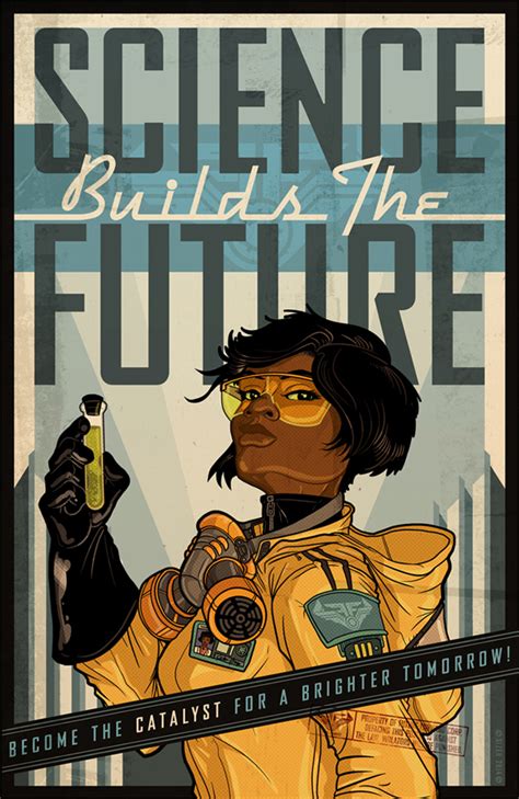 Science Builds The Future Poster 2 Sizer Design Illustration