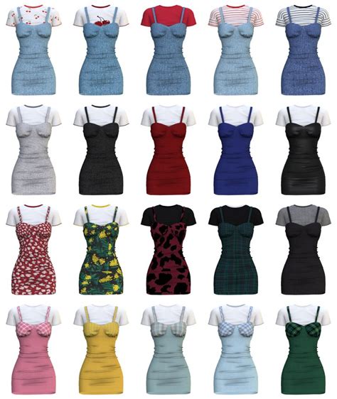 Euno Sims Is Creating Sims Cc Patreon In Short Dresses