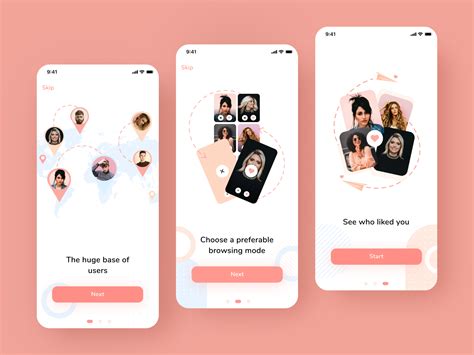 Dating App Intro Screens By Stepan Dihich For Uigiants On Dribbble