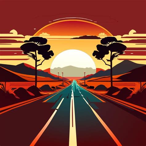 Premium Vector Old Second Life Road Vector Illustration