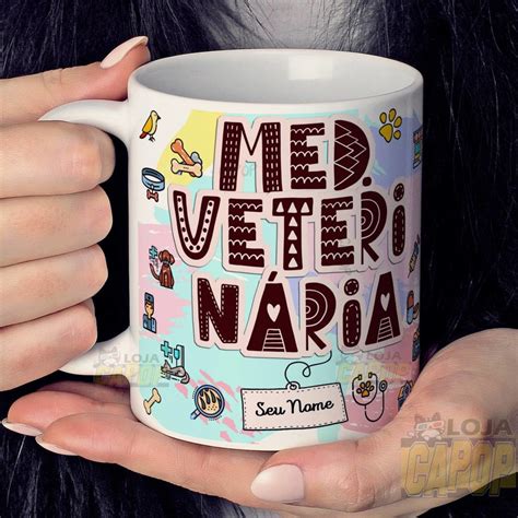 Caneca Medicina Veterinária Cute Elo7 Produtos Especiais