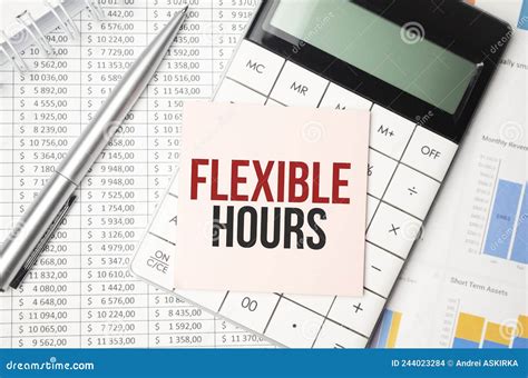 Office Desk Table With Keyboard Notepad Chart And Calculator Top