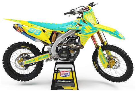 Simple Teal Series Suzuki Rm Rmz Graphics Kit Custom Mx The