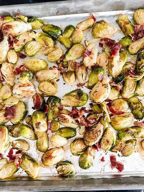 25 Minute Fresh Brussels Sprouts With Crispy Bacon Wendy Polisi