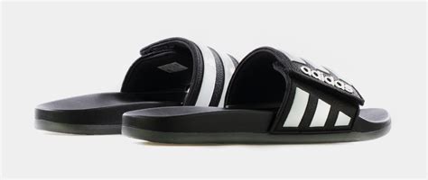 Adidas Adilette Comfort Adjustable Slides Mens Sandals Black Eg1344