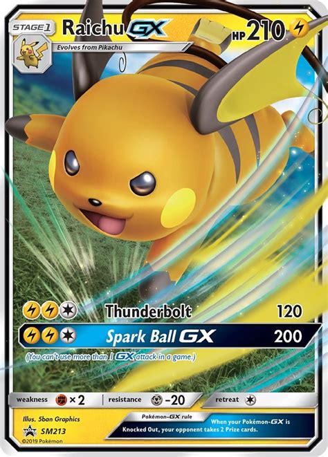 Raichu GX SM213 SM Promos Pokemon