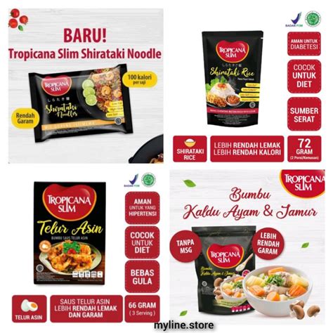 Jual Tropicana Slim Shirataki Noodle Shirataki Rice Tropicana Slim