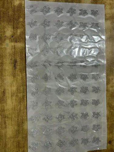 Silver Flower Shape Hot Fix Stone Ss Gm At Rs Piece In Surat Id