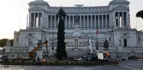 Arrivato L Albero Di Natale Di Piazza Venezia A Roma E Quest Anno Non