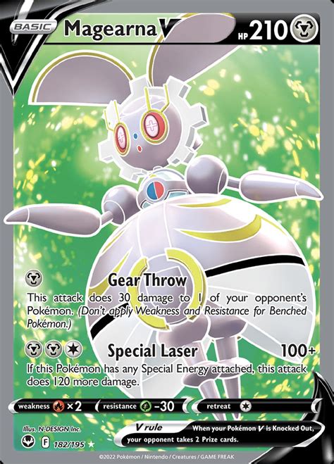 Magearna V FA Full Art 182 195 Silver Tempest NM M Vendito