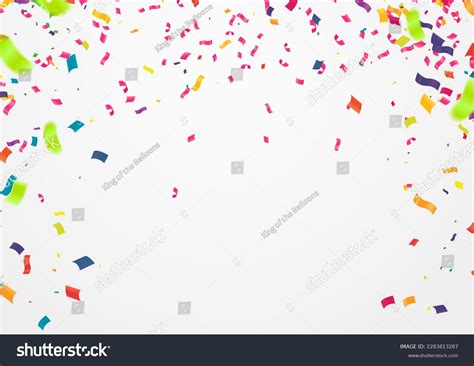 Celebration Background Colorful Confetti Vector Illustration Stock