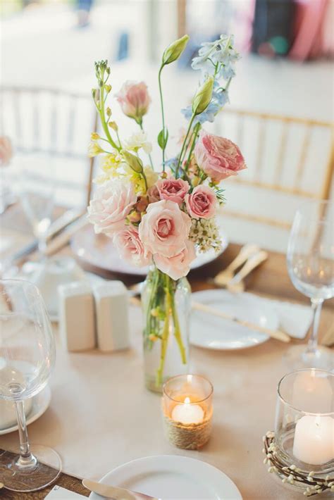 Pink Floral Centerpiece in Bud Vase