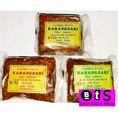 Jual Sambel Pecel Karangsari Blitar Gr Bumbu Pecel Shopee Indonesia