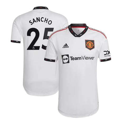 SANCHO 25 Manchester United Away Authentic Jersey 2022 23 Gogoalshop