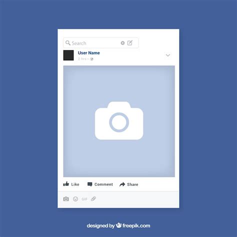 Facebook Post Blank Template