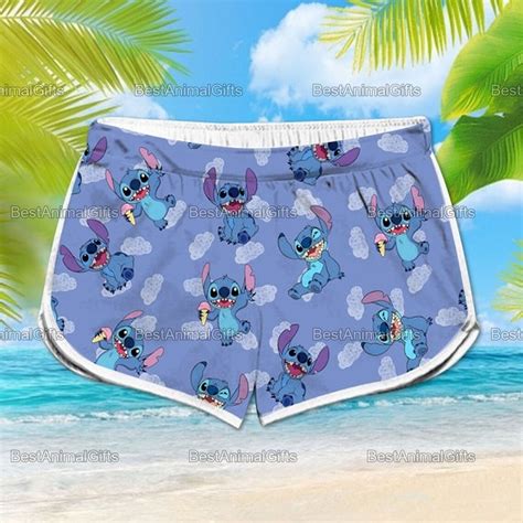 Stitch Movie Cartoon Women Shorts Best T For Stitch Fan Etsy