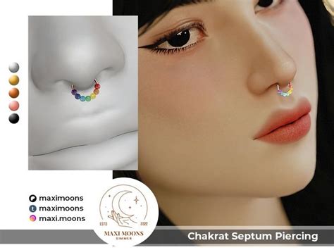 Chakrat Septum Piercing Maxi Moons In Sims Mods Septum