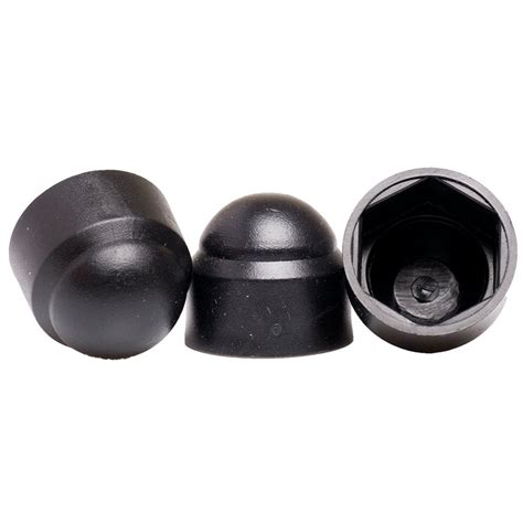 Black Plastic Hexagon Nut Bolt Cover Caps Bolt Base