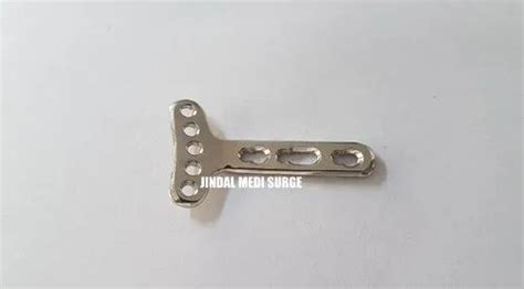 Locking Extra Articular Small T Plate Right Angled 2 7mm Head 5 Holes