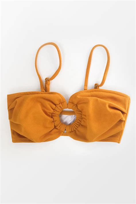 Orange O Ring Bikini Top