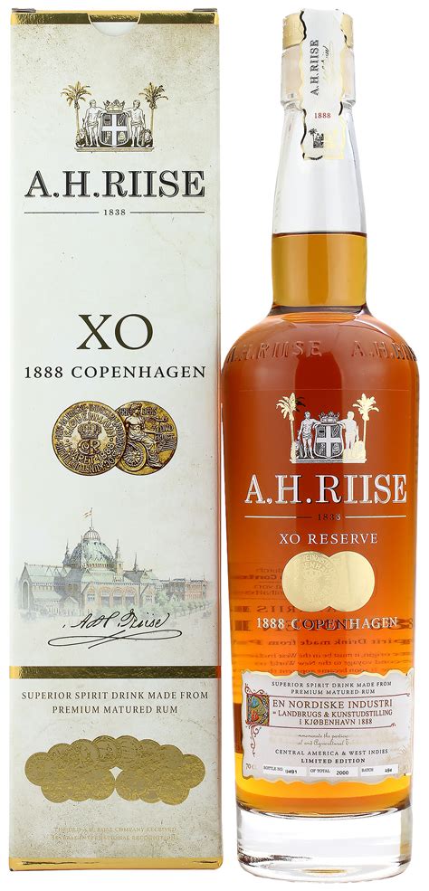 A H Riise Xo Copenhagen Gold Medal Rum