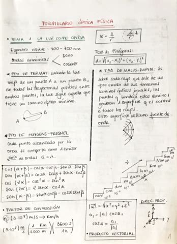 Formulario Optica Fisica Pdf