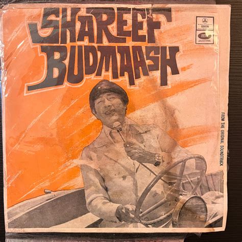 Rahul Dev Burman Anand Bakshi Shareef Budmaash Used Vinyl Vg E