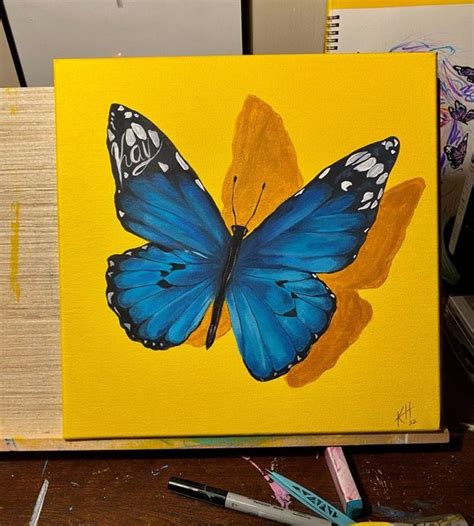 Easy Butterfly Scenery Drawing With Oil Pastels Step By Step Artofit