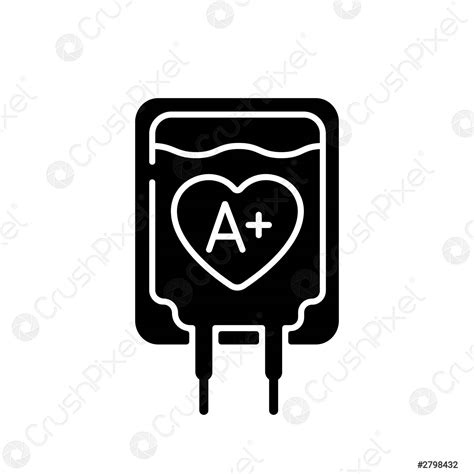 Blood Group Test Black Glyph Icon Stock Vector 2798432 Crushpixel