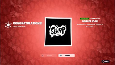 How To Get Slurp Banner Icon Free In Fortnite Winterfest How To