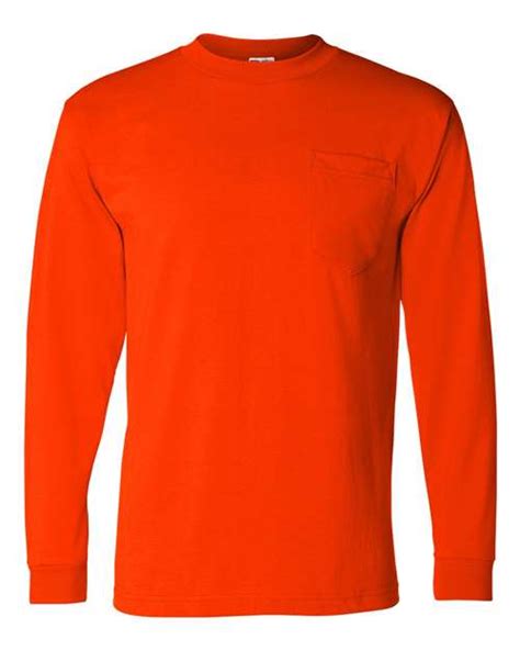 Bayside Usa Made Long Sleeve Pocket T Shirt Michaels